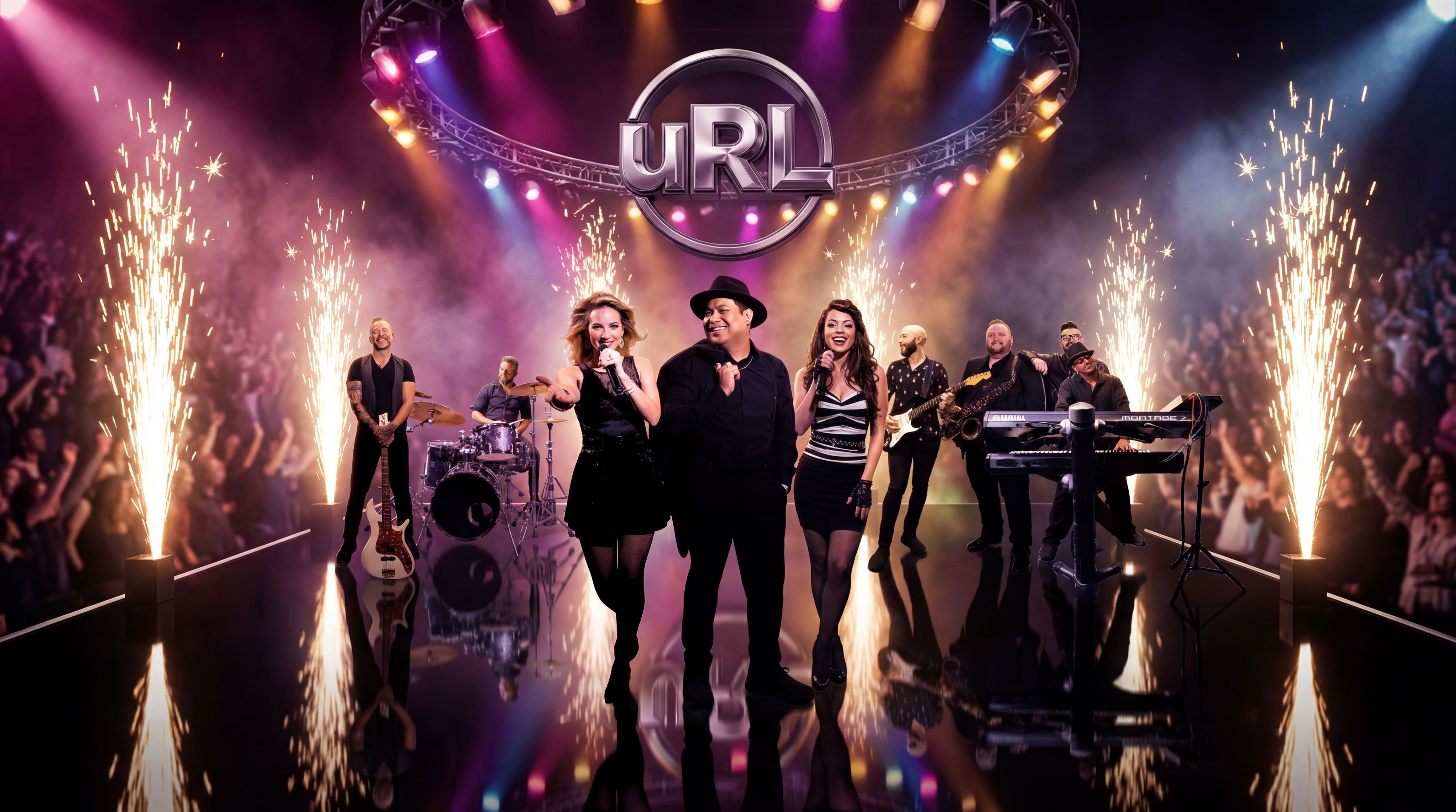 Crowd engaging with uRequest Live's interactive song request system